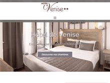 Tablet Screenshot of hoteldevenise.fr